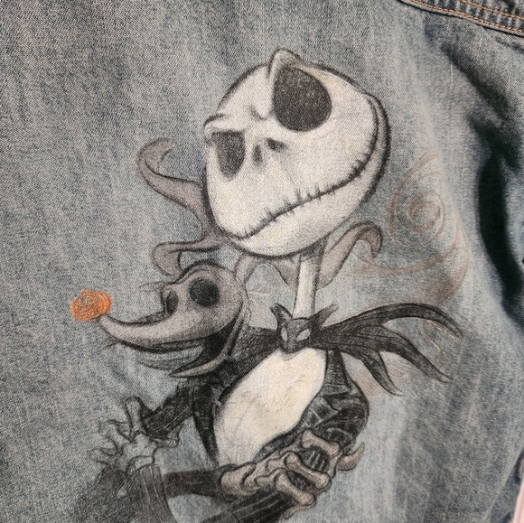 Kid's Disney Nightmare Before Christmas Jean Jacket Size 7/8 - Picture 8 of 10